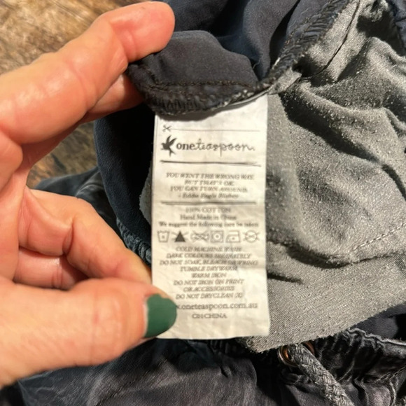 One by one teaspoon grey super trackies size 26 drop crotch EDGY FEMININE - Picture 7 of 14